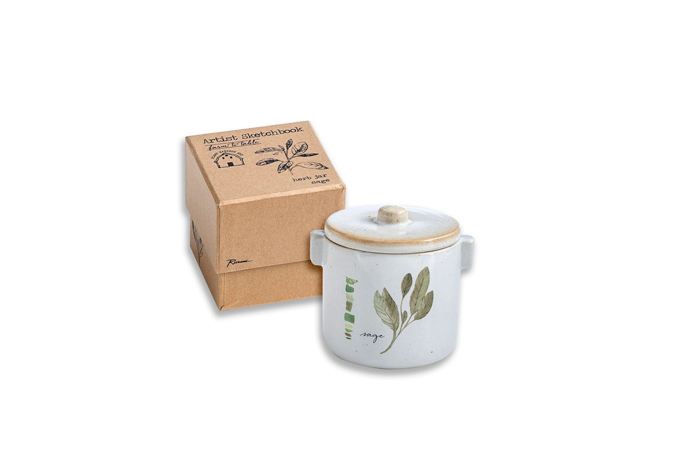 Farm To Table Herb Jar Sage Design