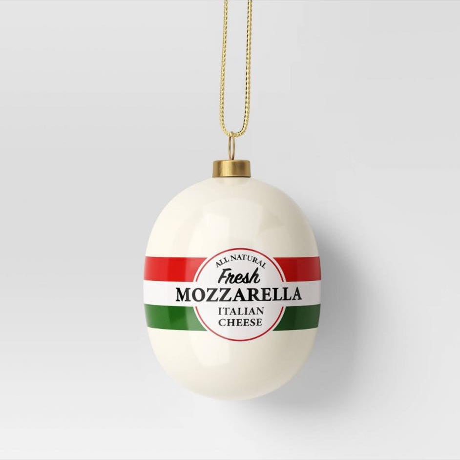 Fresh Mozzarella Holiday Ornament