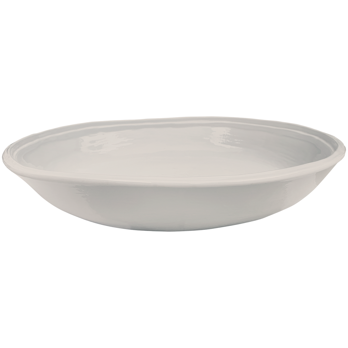 Double Line Large Pasta Serving Bowl