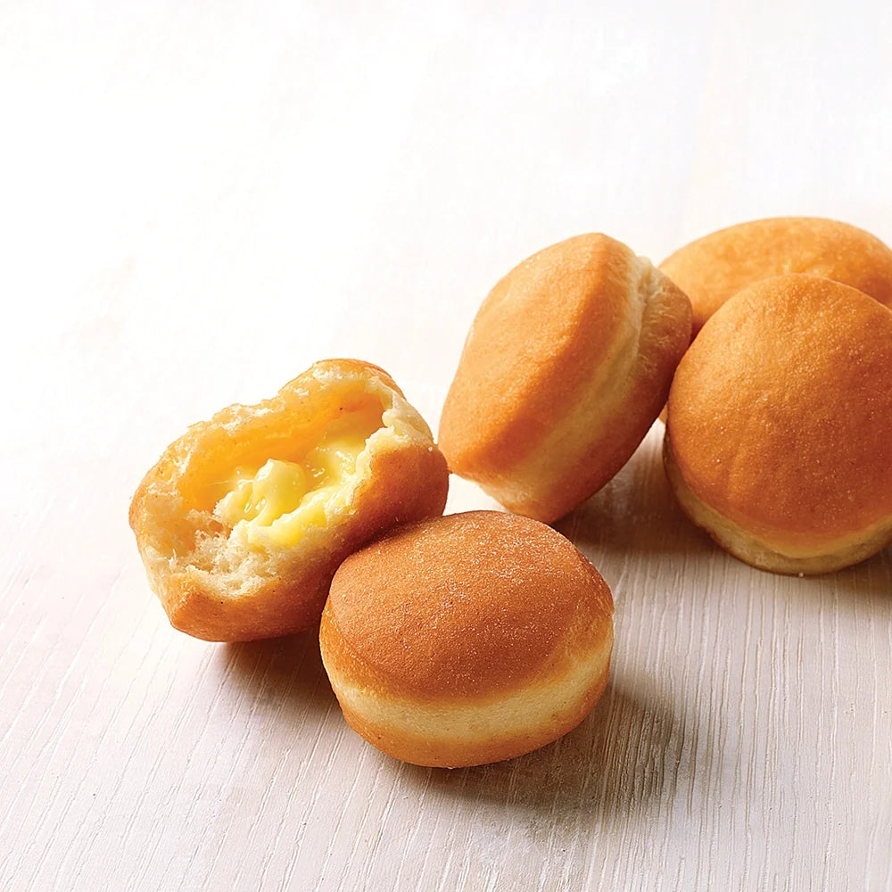 Handcrafted Mini Pastry Cream Filled Bomboloni (Italian Donut Pastries)