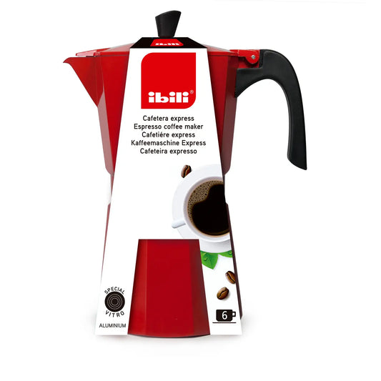Ibili - Bahia Red 3 Cup Coffee Maker
