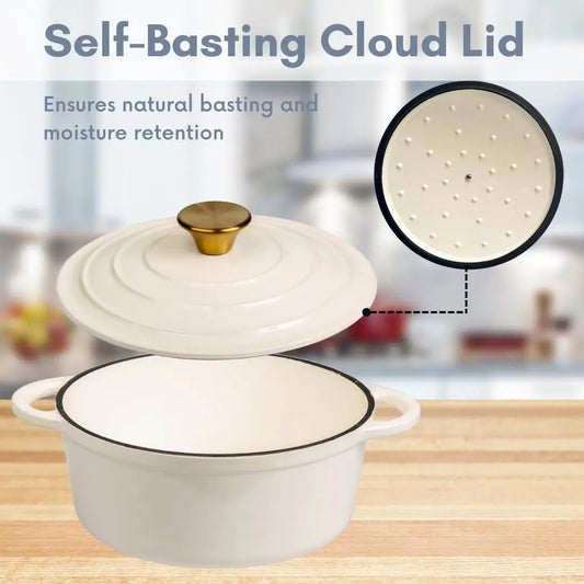 Enameled Cast Iron Dutch Oven 2.8 Qt