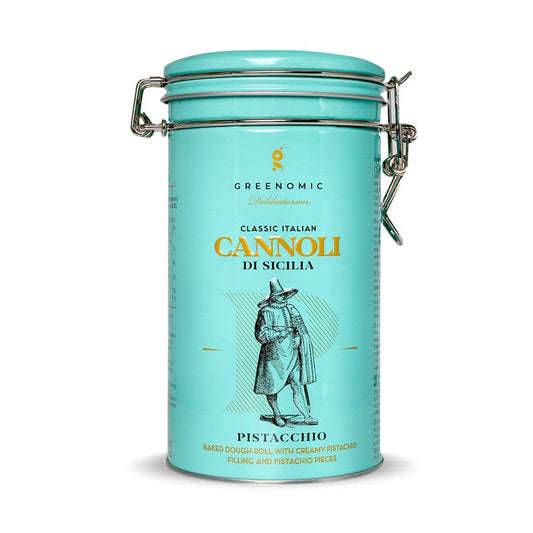 Cannoli di Sicilia Pistacchio (case of 8 tins)