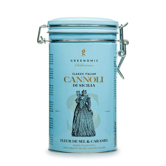Cannoli di Sicilia Fleur de Sel & Caramel (case of 8 tins)