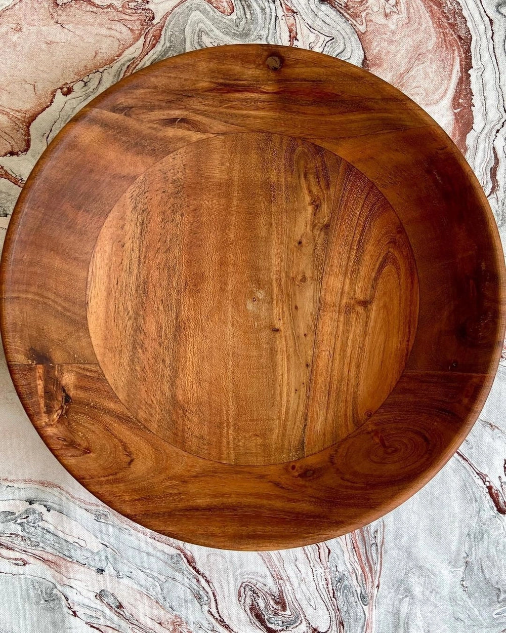 Large Wooden Salad Bowl 12 Inch Acacia Wood