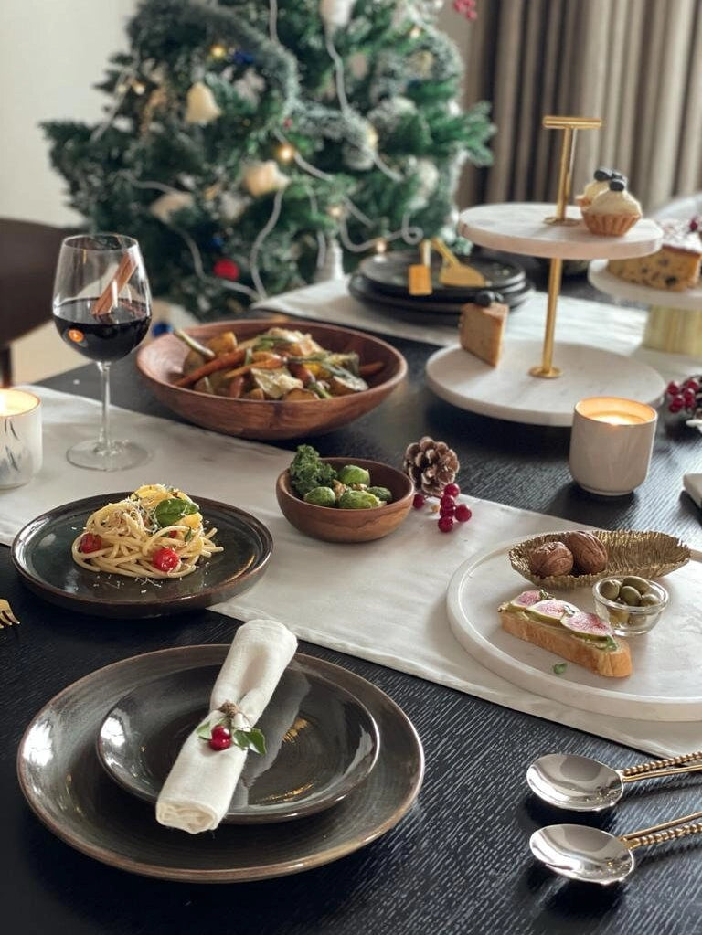 Large Wooden Salad Bowl 12 Inch Acacia Wood