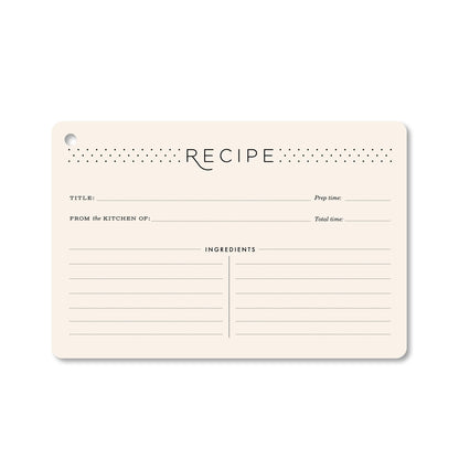 Recipe Ring - Classic Black