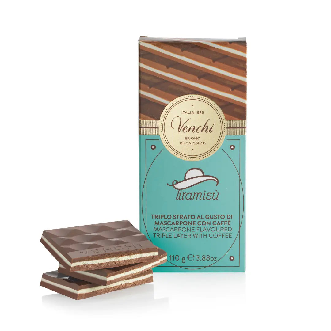 Tiramisu Layered Chocolate Bar - Italian Gourmet Chocolate