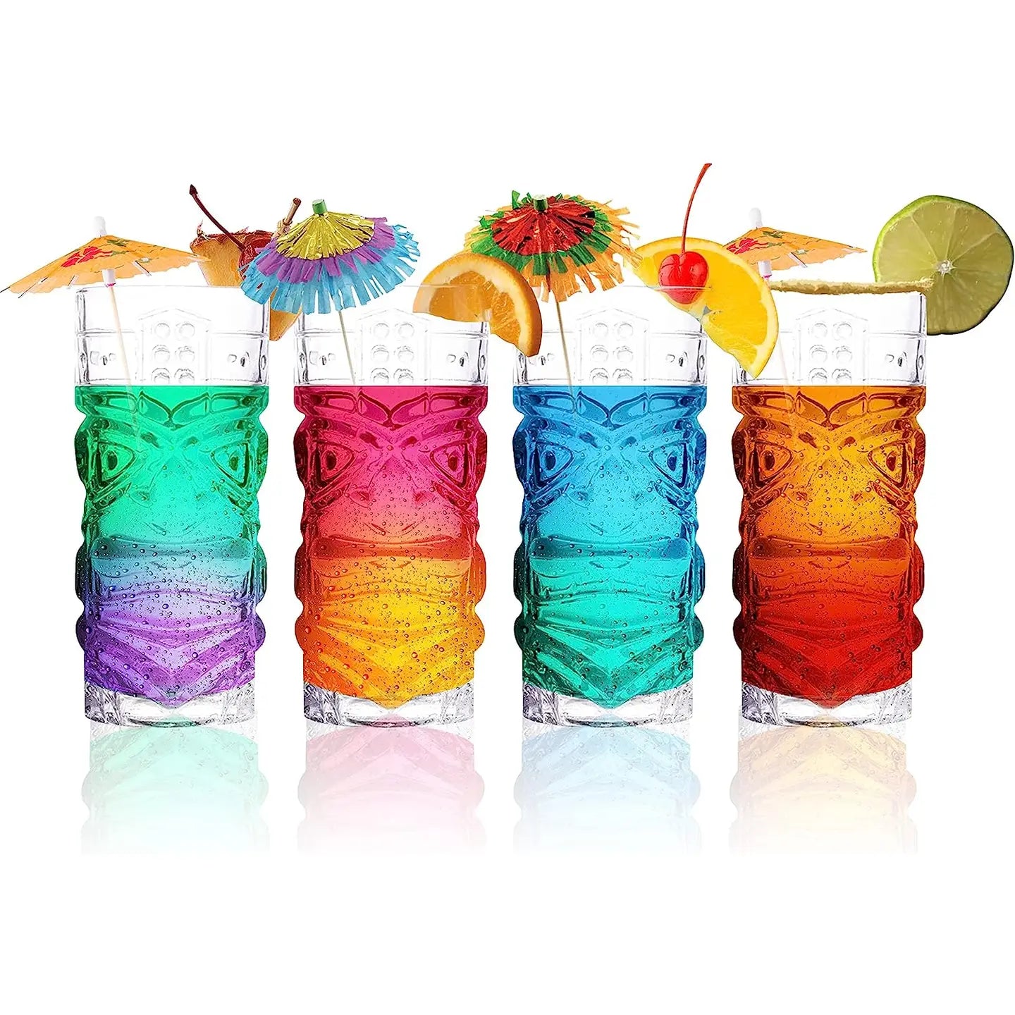 Clear Tiki Glass -15oz (1pc)