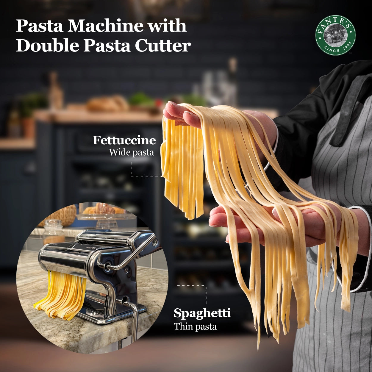 Fante's Great Aunt Gina Pasta Machine in RED