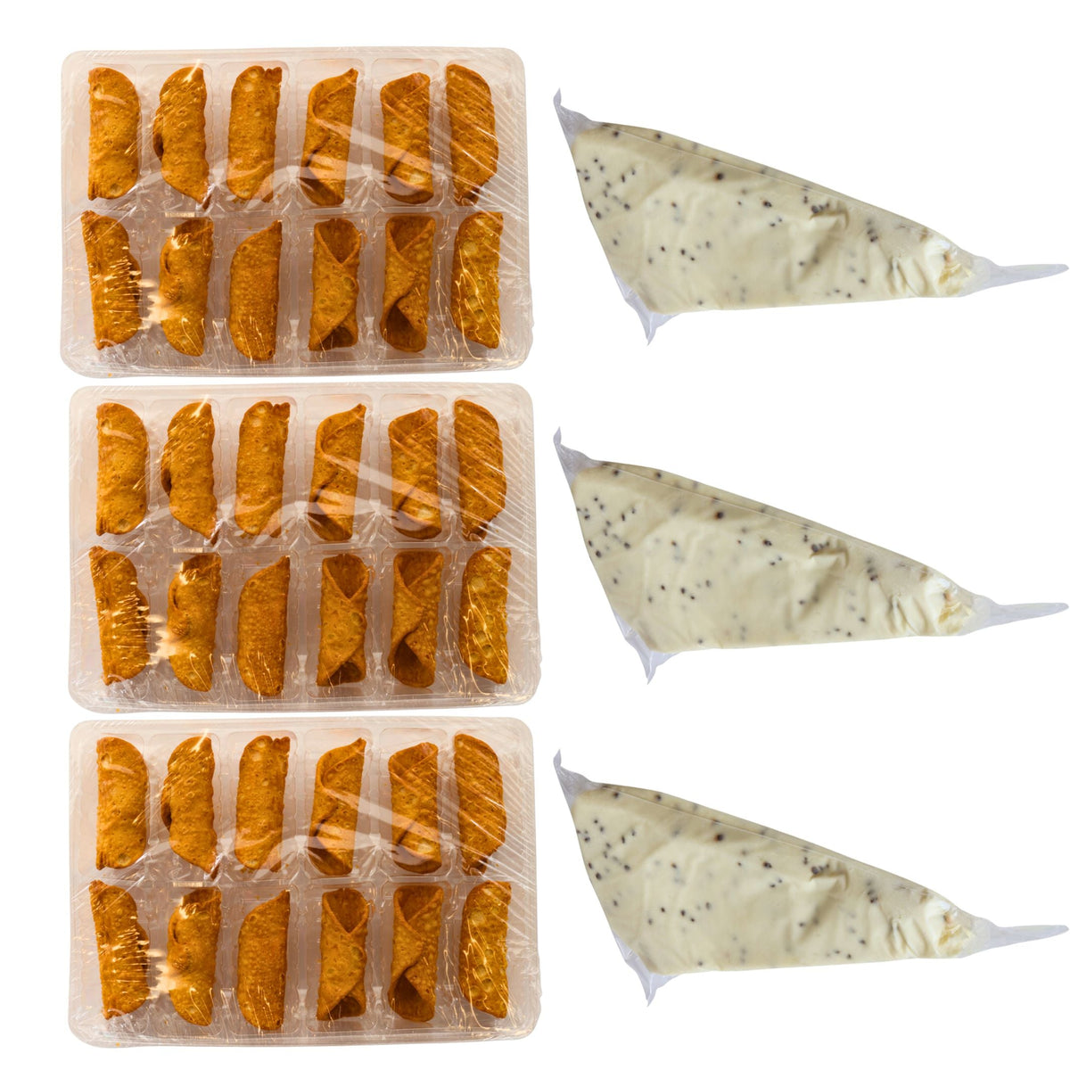 Italian Mini Cannoli Recipe DIY Kit