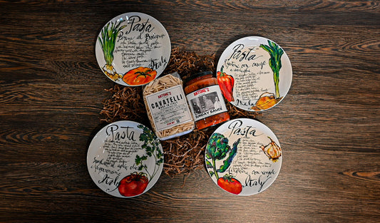 Italian Four Plate Set