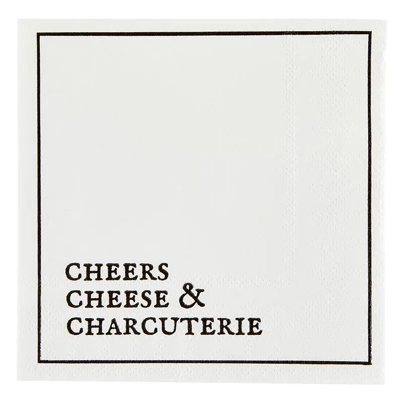 Cocktail Napkin - Cheers, Cheese, & Charcuterie