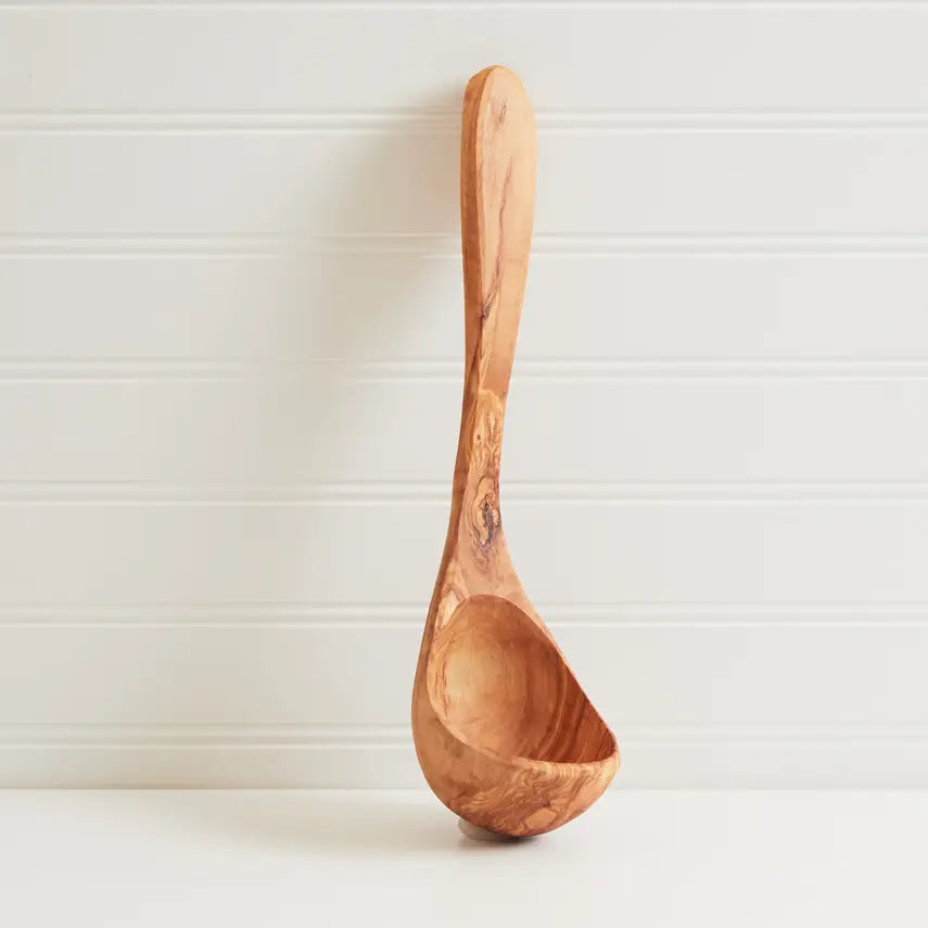 Italian Olivewood Soup and Pasta Ladle