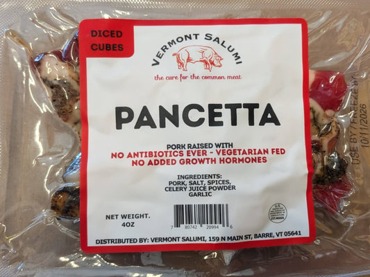 Diced Pancetta 18 x 4oz packs