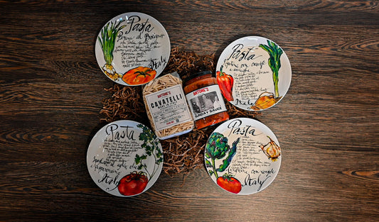 Italian Four Plate Set