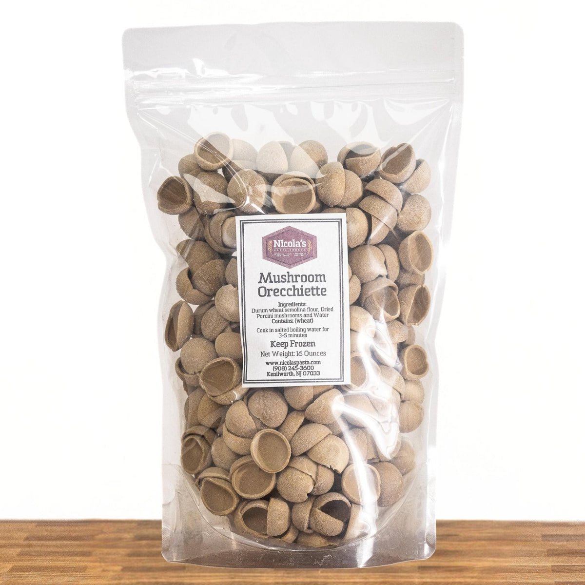 Fresh Mushroom Orecchiette Pasta