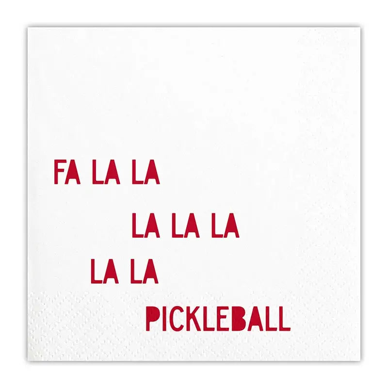 Cocktail Napkin - Fa La La La Pickleball