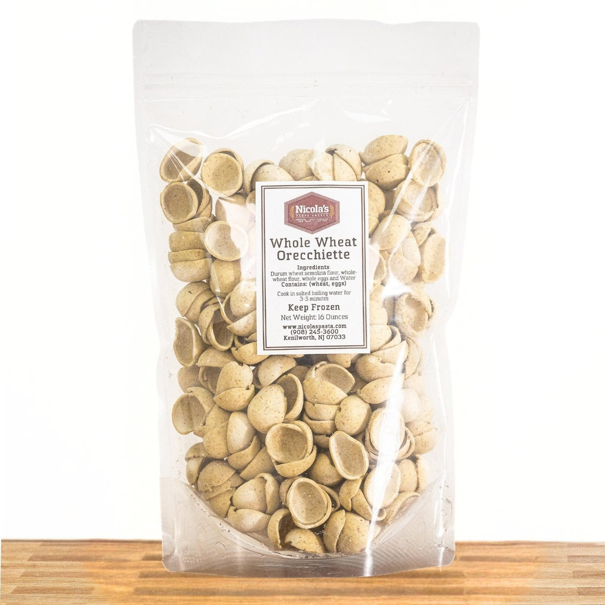 Fresh Whole Wheat Orecchiette Pasta